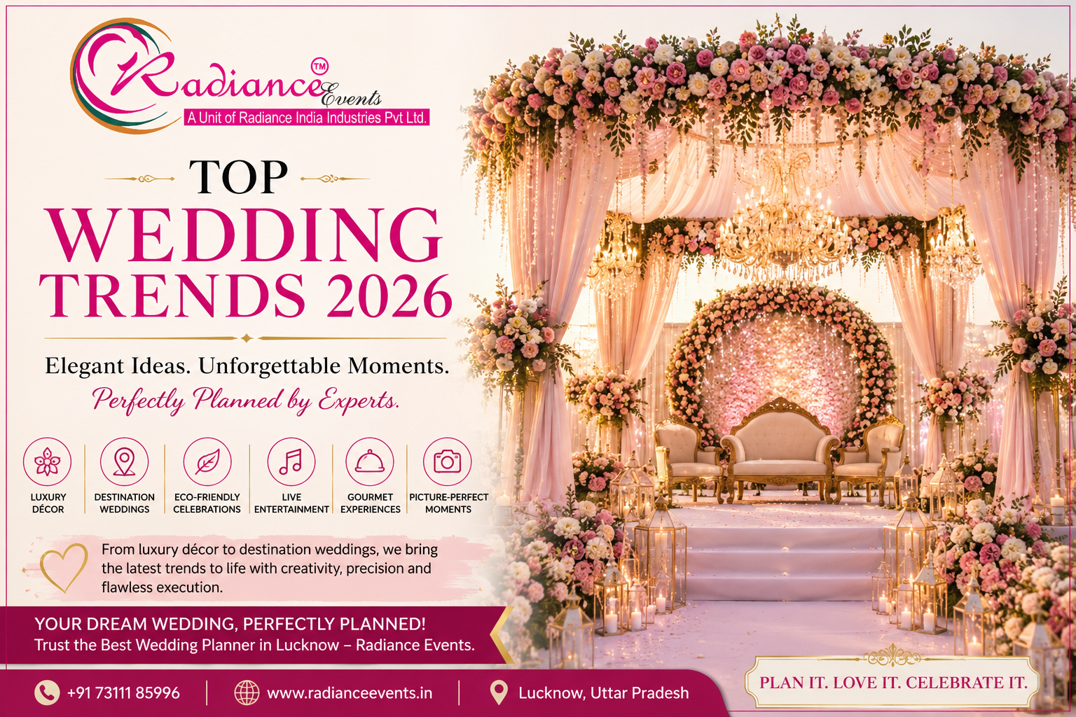 Top Wedding Trends 2026: Create a Luxurious Celebration with the Best Wedding Planner in Lucknow