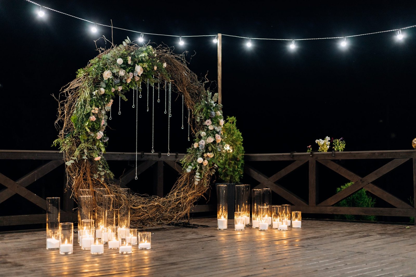 Floral Moon Gate Ring Decor Lucknow