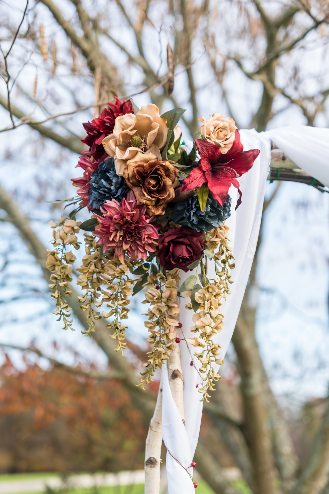 Destination Wedding Vows and Open Lawn Setup